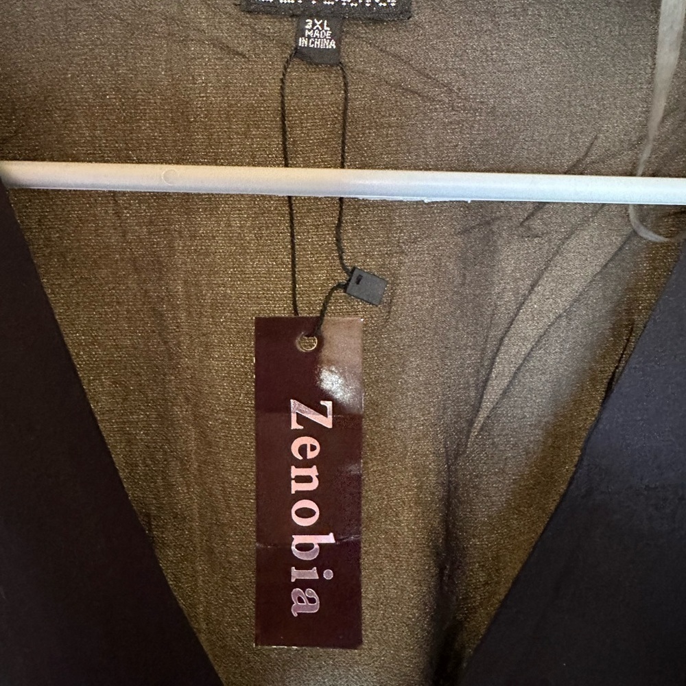 NWT Zenobia Black Blouse 3XL - Picture 9 of 9